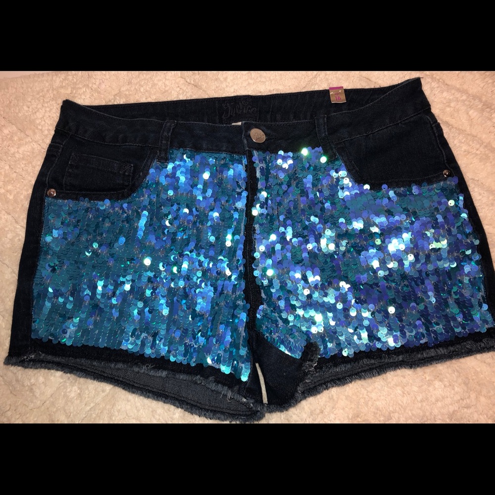 NWT! 16 Plus Sequenced Jean Shorts by Justice